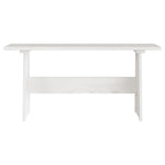 Spisebord Med Benk Reine Hvit Heltre Furu