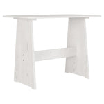 Spisebord Med Benk Reine Hvit Heltre Furu