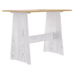 Spisebord Med Benk Reine Honningbrun Og Hvit Heltre Furu