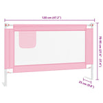 Sengehest Småbarn Rosa 120X25 Cm Stoff