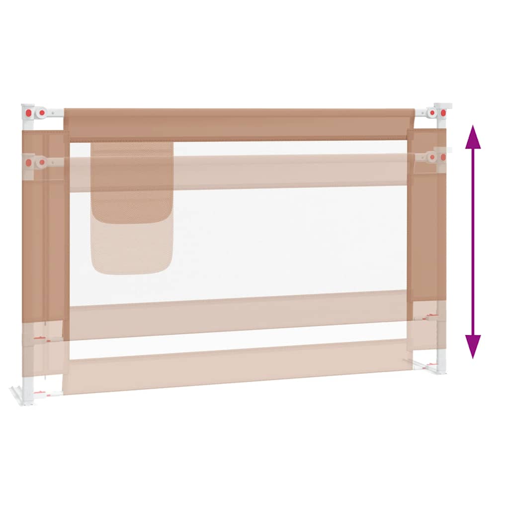 Sengehest Småbarn Gråbrun 120X25 Cm Stoff