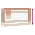 Sengehest Småbarn Gråbrun 140X25 Cm Stoff