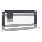 Sengehest Småbarn Mørkegrå 160X25 Cm Stoff