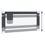 Sengehest Småbarn Mørkegrå 180X25 Cm Stoff