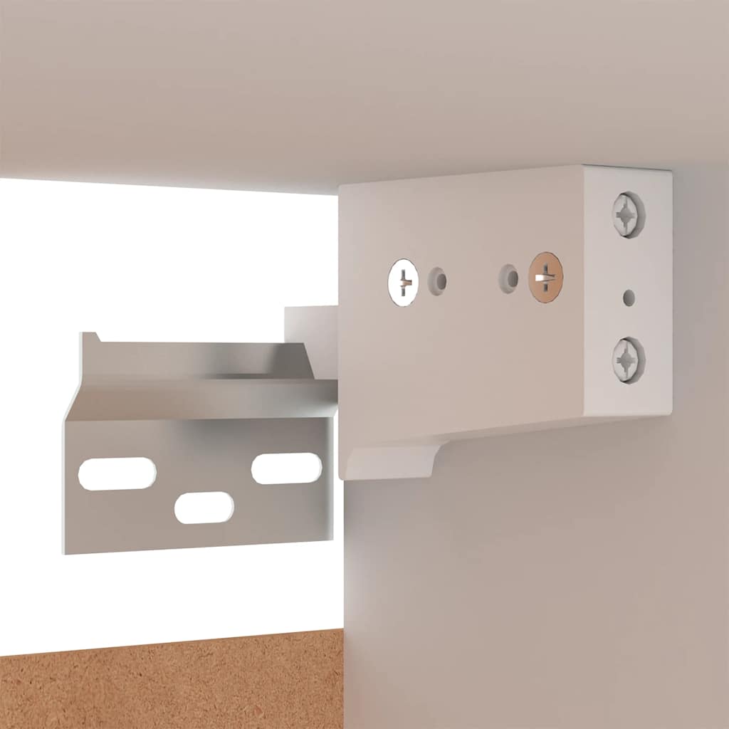 Tv-Benk Hvit 30,5X30X60 Cm Konstruert Tre