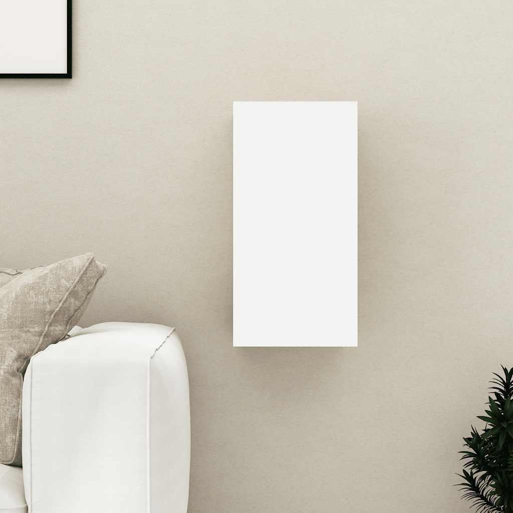 Tv-Benk Hvit 30,5X30X60 Cm Konstruert Tre