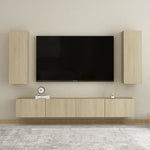 Tv-Benk Sonoma Eik 30,5X30X90 Cm Sponplate