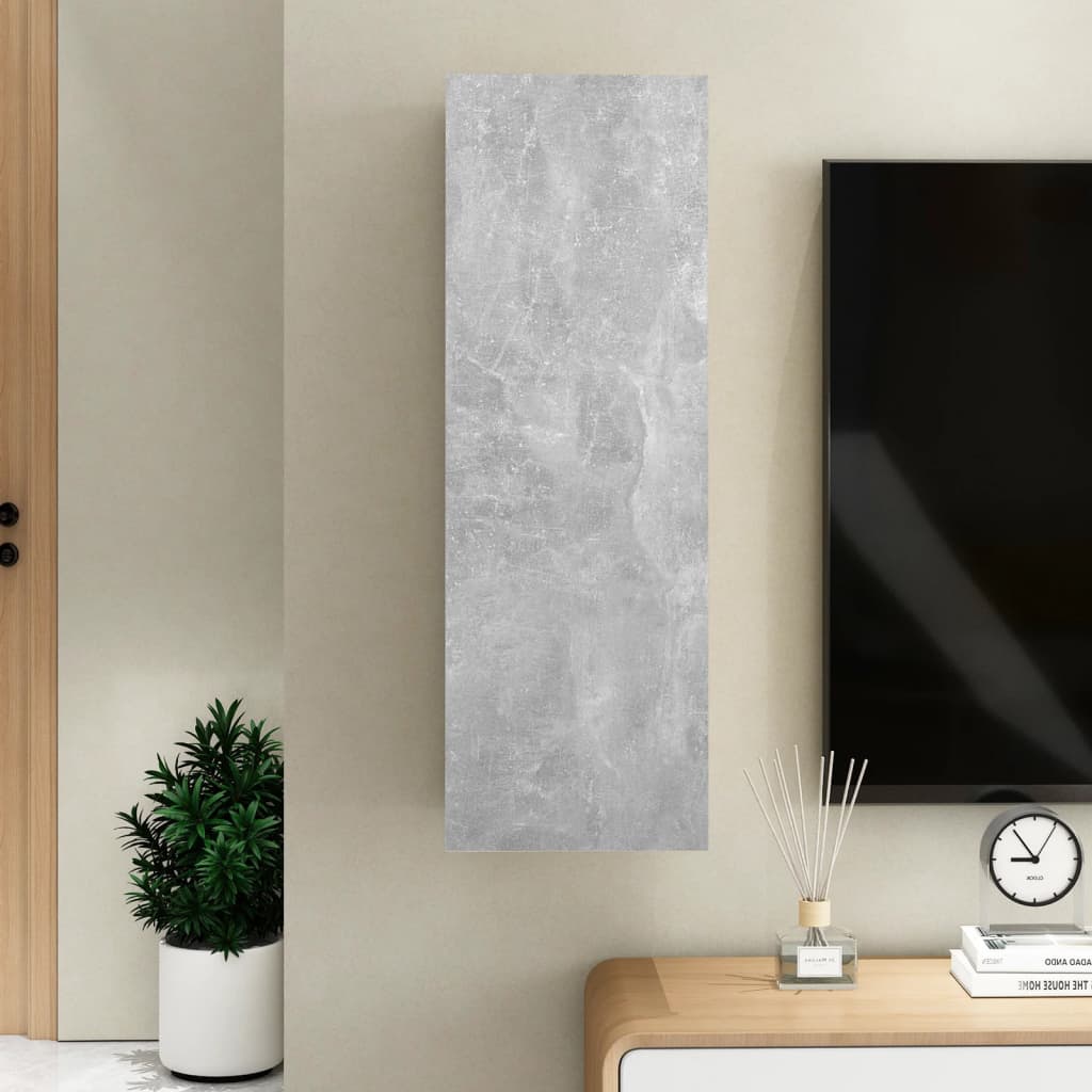 Tv-Benk Betonggrå 30,5X30X90 Cm Konstruert Tre