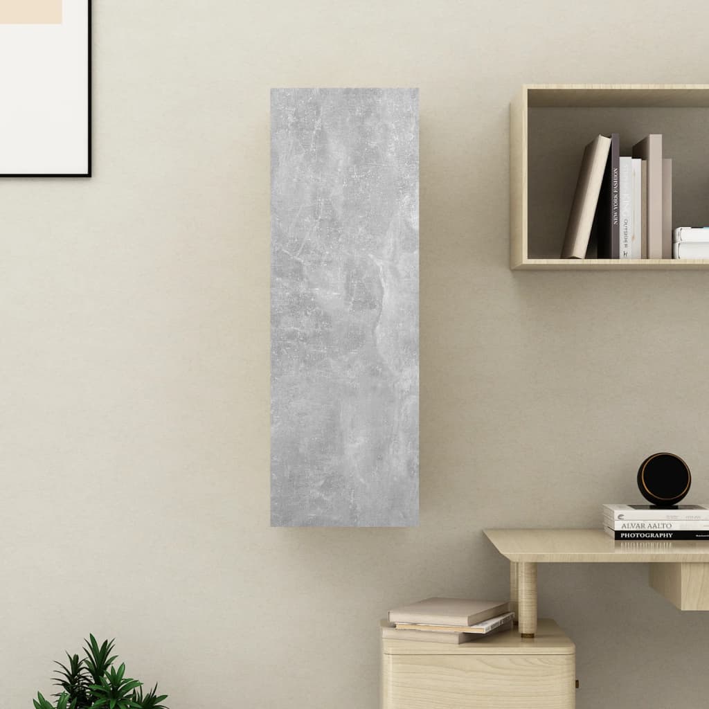 Tv-Benk Betonggrå 30,5X30X90 Cm Konstruert Tre