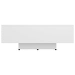 Salongbord Hvit 85X55X31 Cm Konstruert Tre