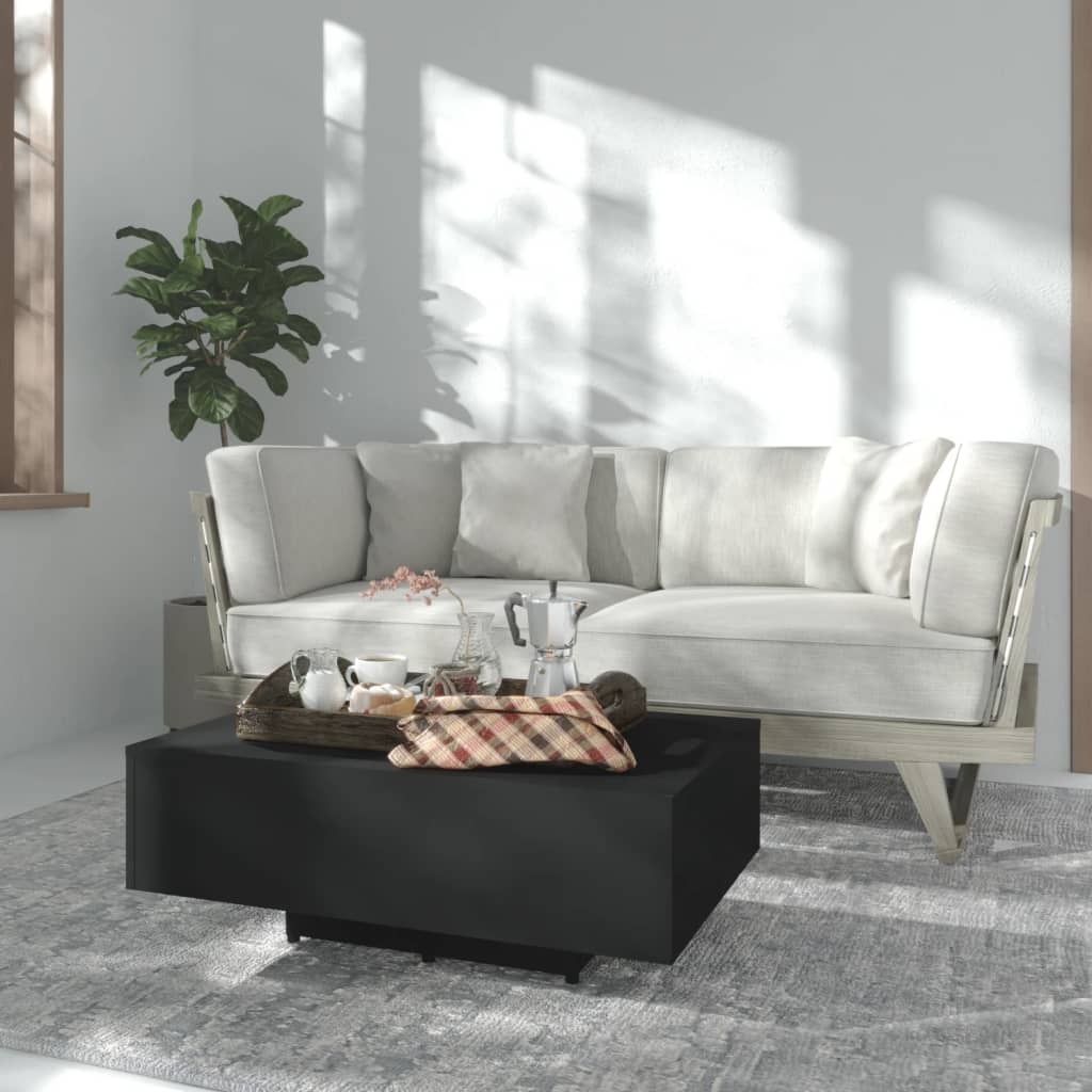 Salongbord Hvit 85X55X31 Cm Konstruert Tre