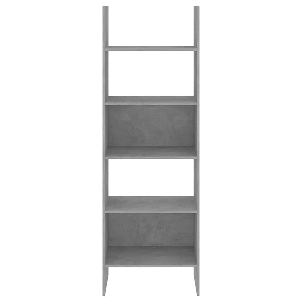 Bokhylle Betonggrå 60X35X180 Cm Konstruert Tre