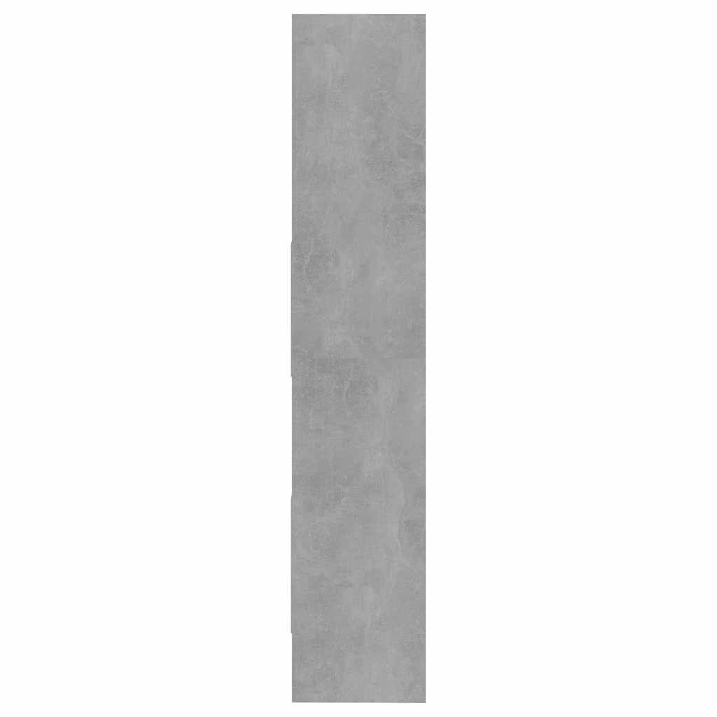 Bokhylle Betonggrå 60X35X180 Cm Konstruert Tre