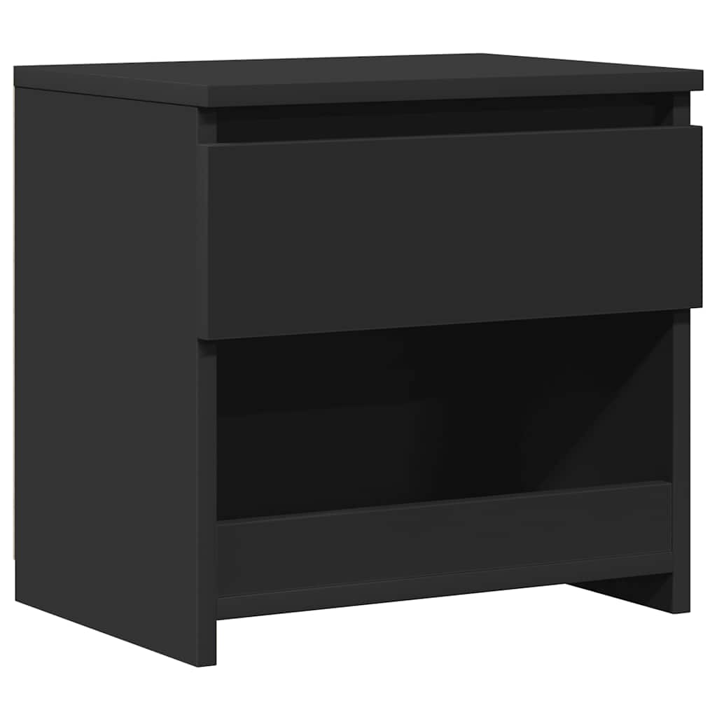 Nattbord Svart 40X30X39 Cm Konstruert Tre