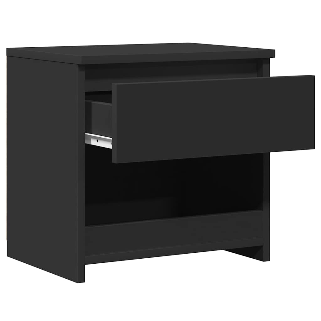 Nattbord Svart 40X30X39 Cm Konstruert Tre
