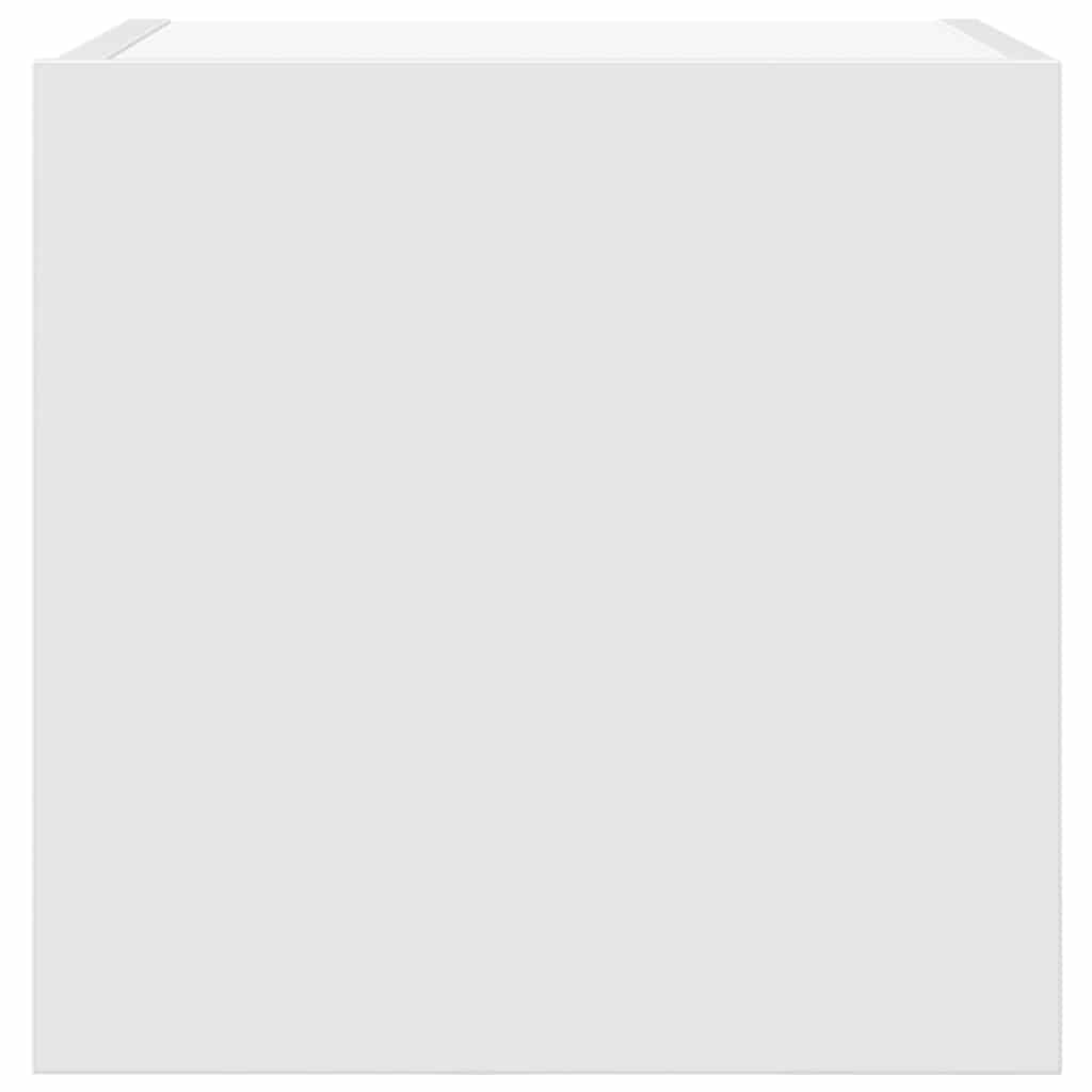 Vegghengt Tv-Benk Hvit 30,5X30X30 Cm