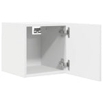 Vegghengt Tv-Benk Hvit 30,5X30X30 Cm
