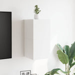 Vegghengte Tv-Benker 2 Stk Hvit 30,5X30X30 Cm