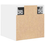 Vegghengte Tv-Benker 2 Stk Hvit 30,5X30X30 Cm