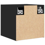 Vegghengte Tv-Benker 2 Stk Svart 30,5X30X30 Cm