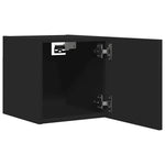 Vegghengte Tv-Benker 2 Stk Svart 30,5X30X30 Cm
