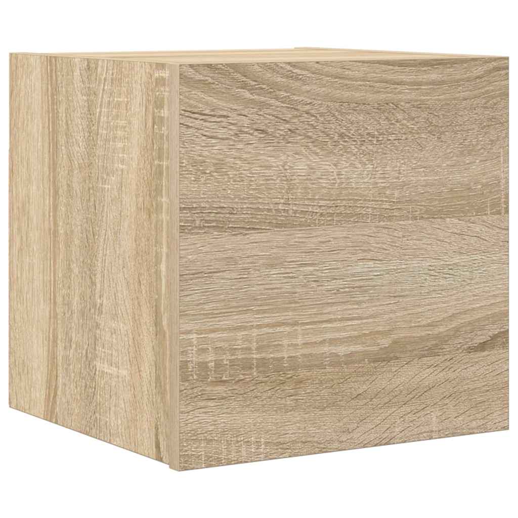 Vegghengt Tv-Benk Sonoma Eik 30,5X30X30 Cm