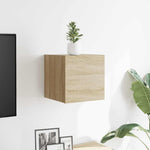 Vegghengt Tv-Benk Sonoma Eik 30,5X30X30 Cm