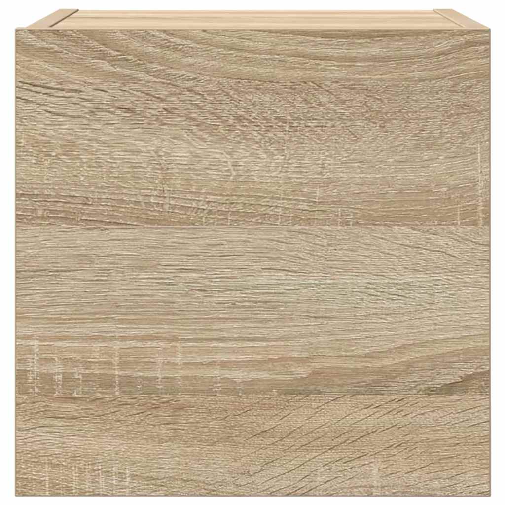 Vegghengt Tv-Benk Sonoma Eik 30,5X30X30 Cm