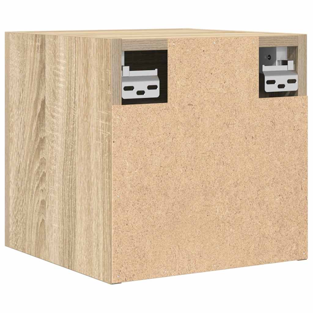 Vegghengt Tv-Benk Sonoma Eik 30,5X30X30 Cm