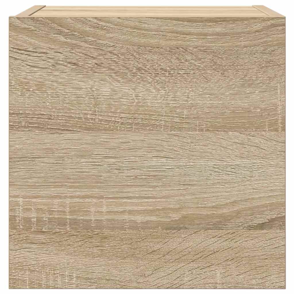 Vegghengte Tv-Benker 2 Stk Sonoma Eik 30,5X30X30 Cm