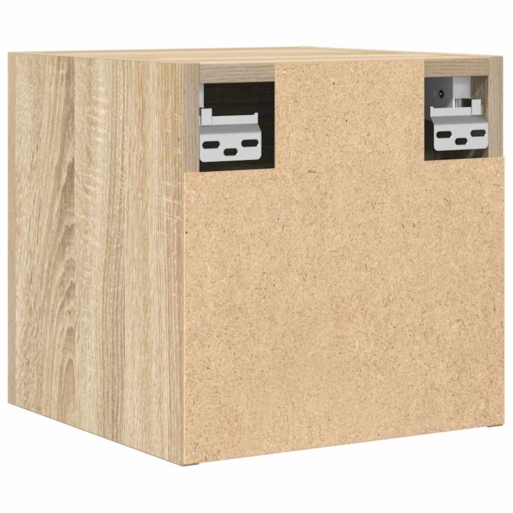 Vegghengte Tv-Benker 2 Stk Sonoma Eik 30,5X30X30 Cm