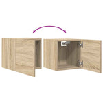 Vegghengte Tv-Benker 2 Stk Sonoma Eik 30,5X30X30 Cm