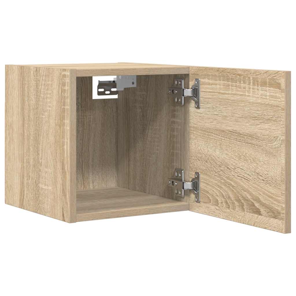 Vegghengte Tv-Benker 2 Stk Sonoma Eik 30,5X30X30 Cm
