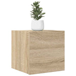 Vegghengte Tv-Benker 2 Stk Sonoma Eik 30,5X30X30 Cm
