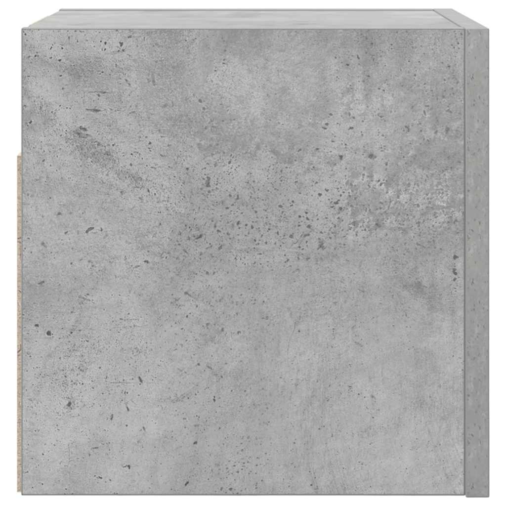 Vegghengte Tv-Benk Betonggrå 30,5X30X30 Cm