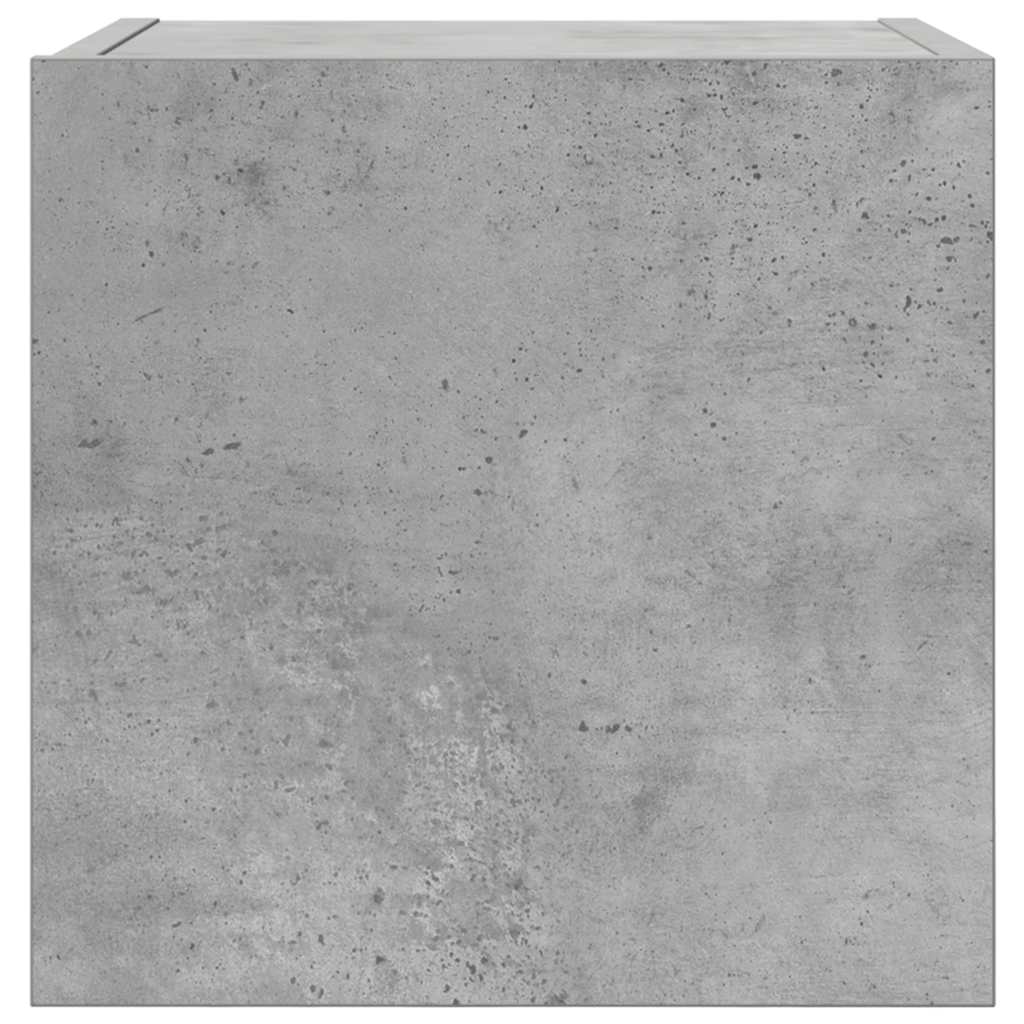 Vegghengte Tv-Benker 2 Stk Betonggrå 30,5X30X30 Cm