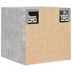 Vegghengte Tv-Benker 2 Stk Betonggrå 30,5X30X30 Cm