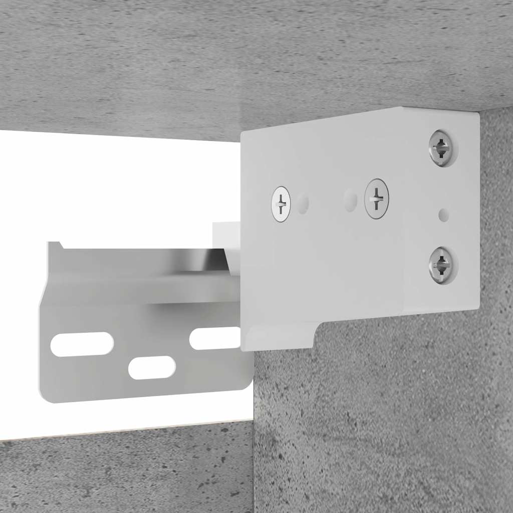 Vegghengte Tv-Benker 2 Stk Betonggrå 30,5X30X30 Cm