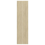 Vegghengt Tv-Benk Sonoma Eik 37X37X142,5 Cm Konstruert Tre