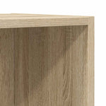 Vegghengt Tv-Benk Sonoma Eik 37X37X142,5 Cm Konstruert Tre