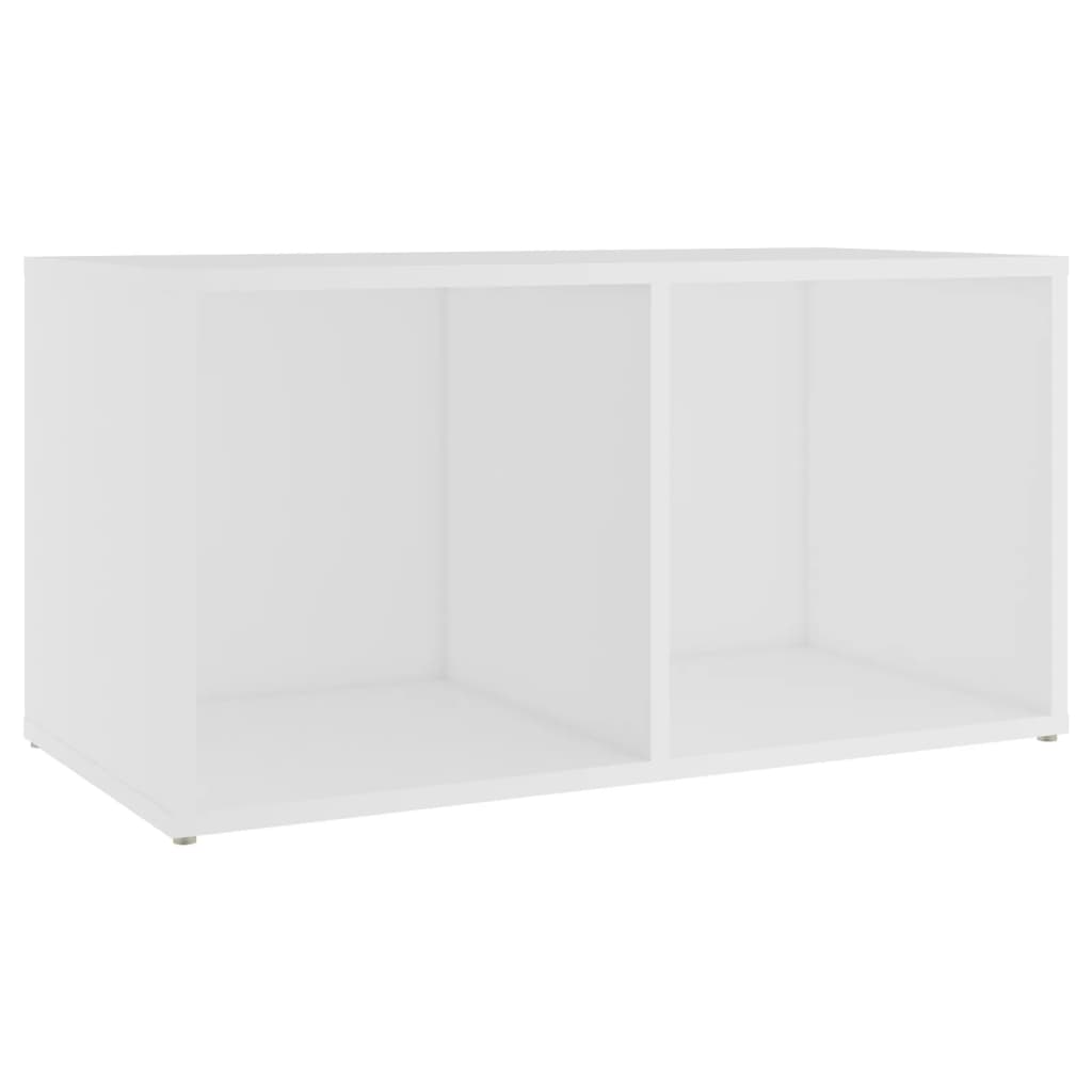 Tv-Benk Hvit 72X35X36,5 Cm Konstruert Tre