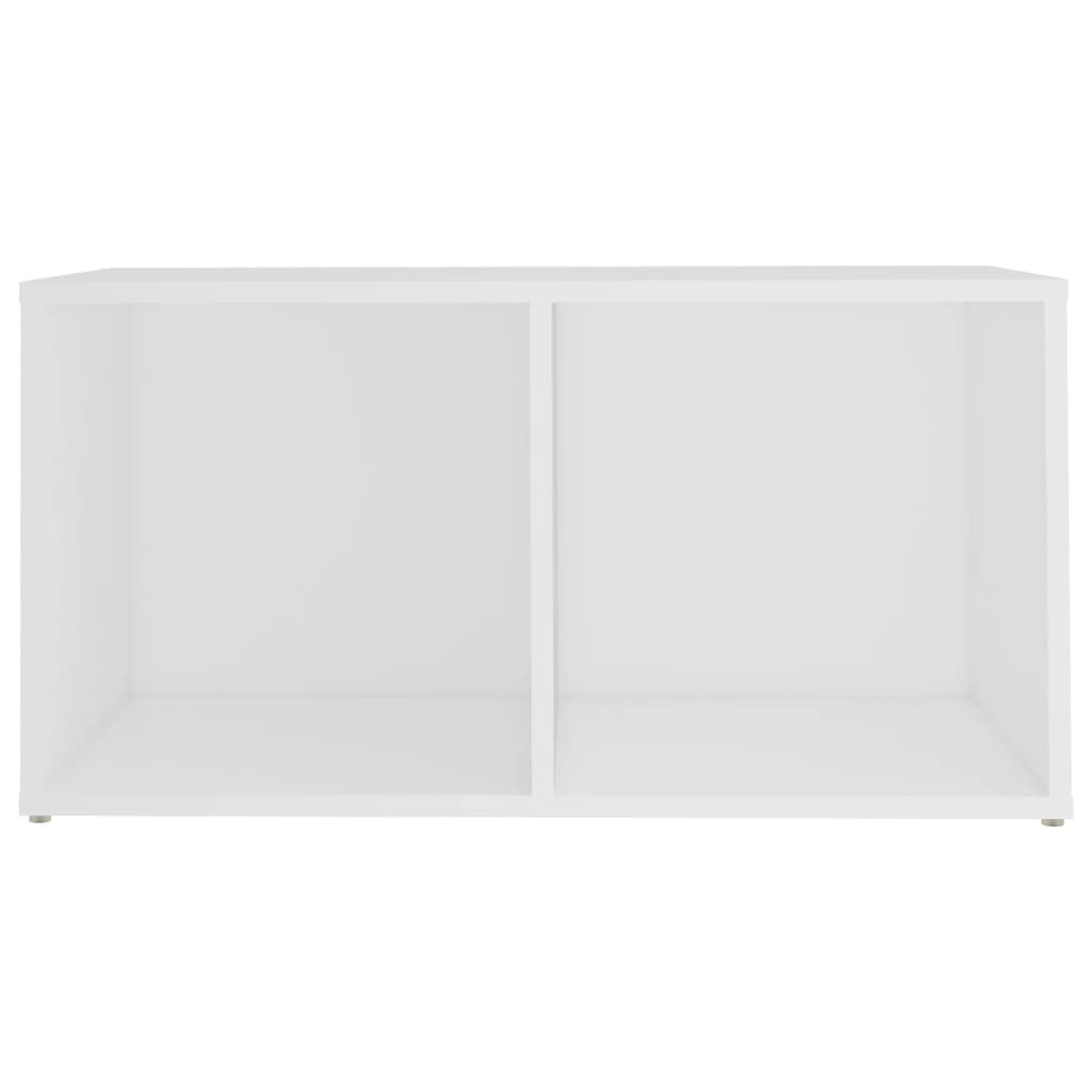 Tv-Benk Hvit 72X35X36,5 Cm Konstruert Tre