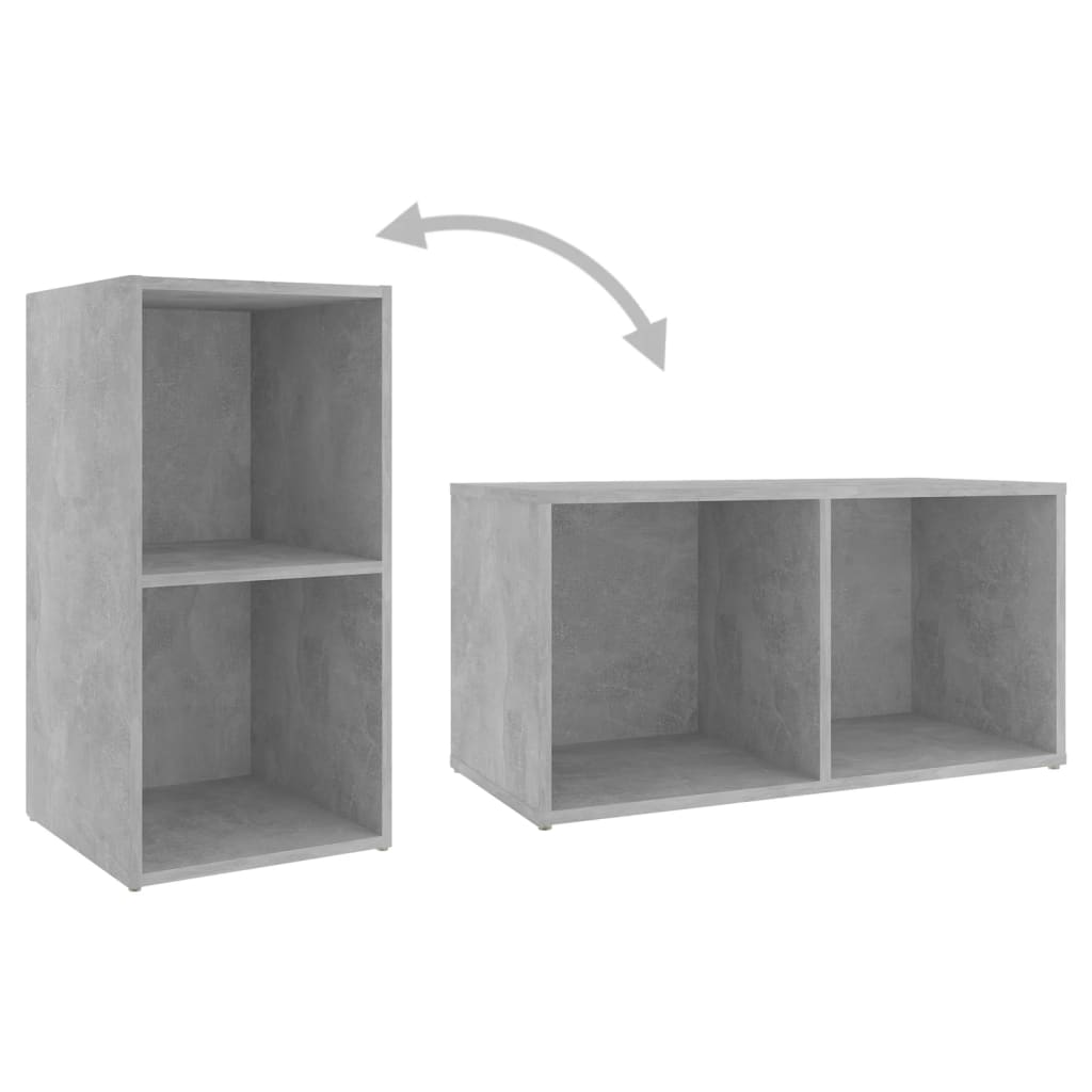 Tv-Benk Betonggrå 72X35X36,5 Cm Konstruert Tre