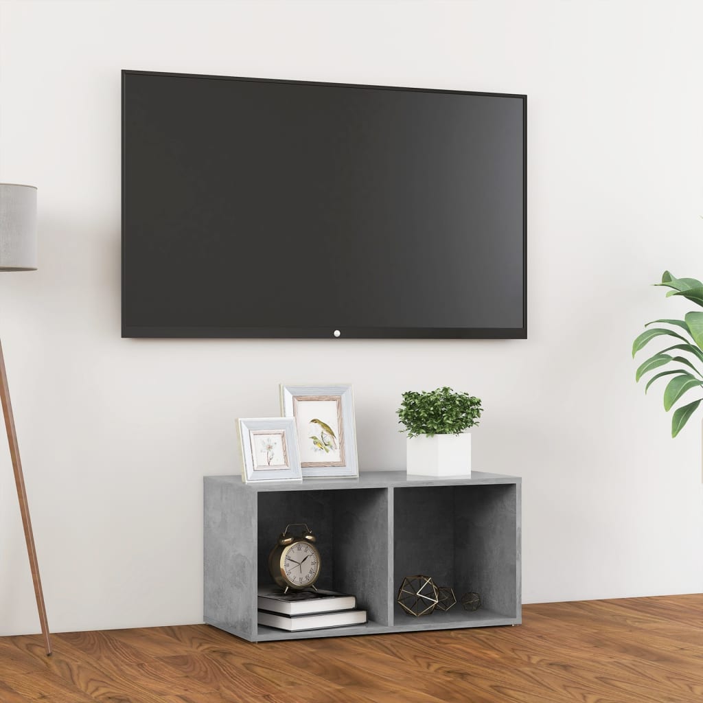 Tv-Benk Betonggrå 72X35X36,5 Cm Konstruert Tre