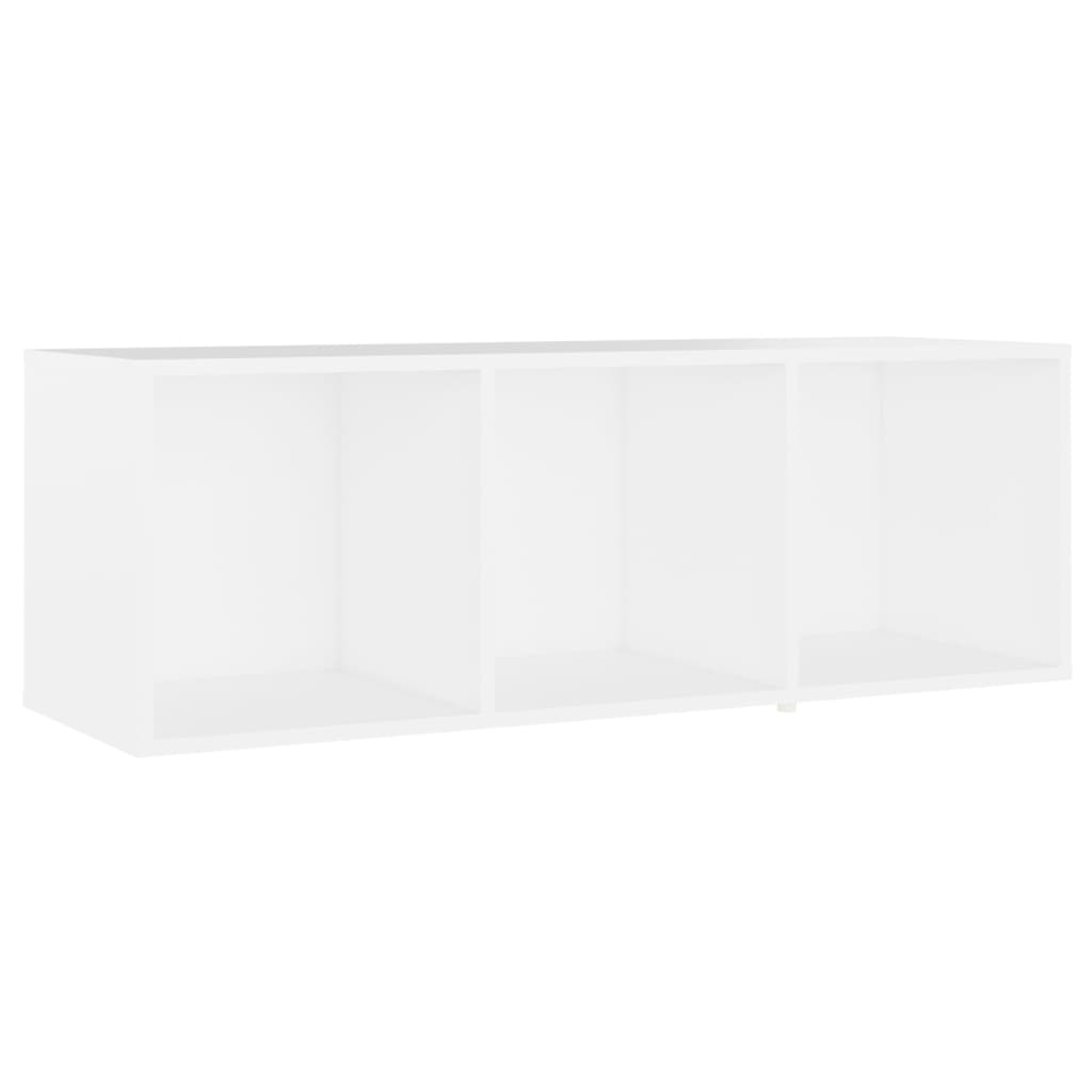 Tv-Benk Hvit 107X35X37 Cm Konstruert Tre