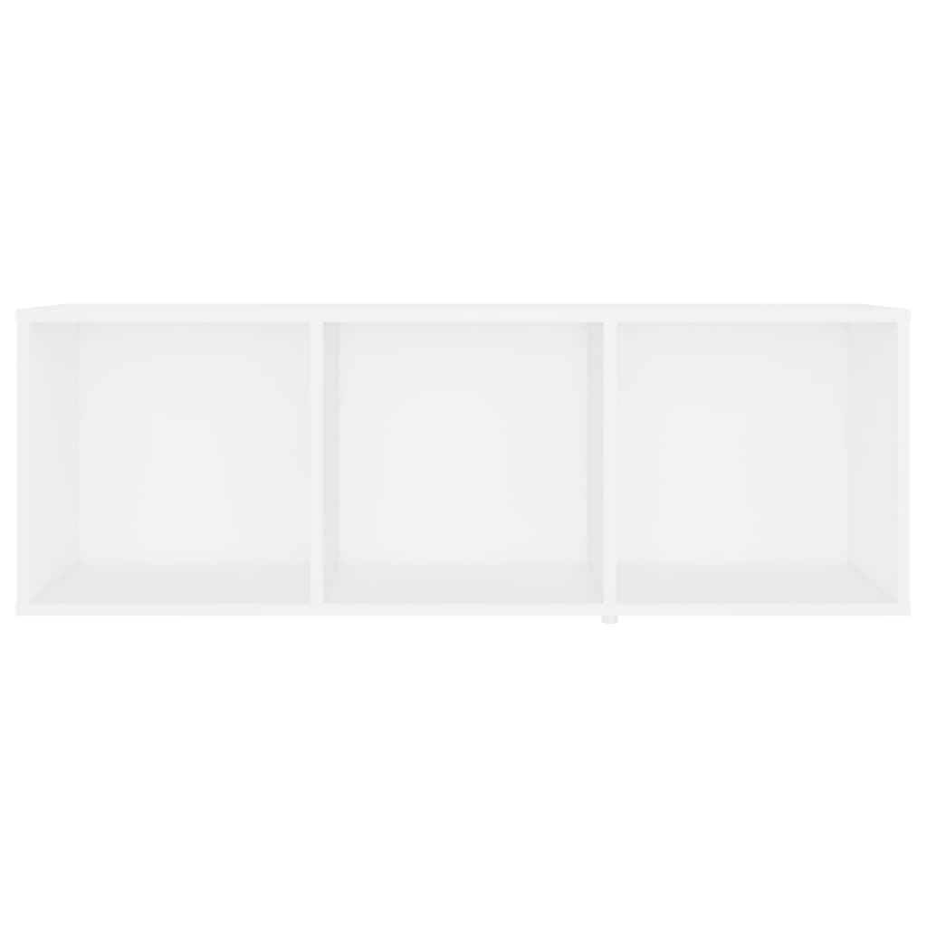 Tv-Benk Hvit 107X35X37 Cm Konstruert Tre