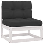 Hagesofagruppe Med Puter 2 Deler Hvit Heltre Furu