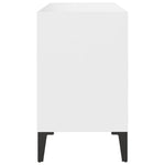 Tv-Benk Med Metallben Hvit 69,5X30X50 Cm