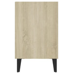 Tv-Benk Med Metallben Sonoma Eik 103,5X30X50 Cm
