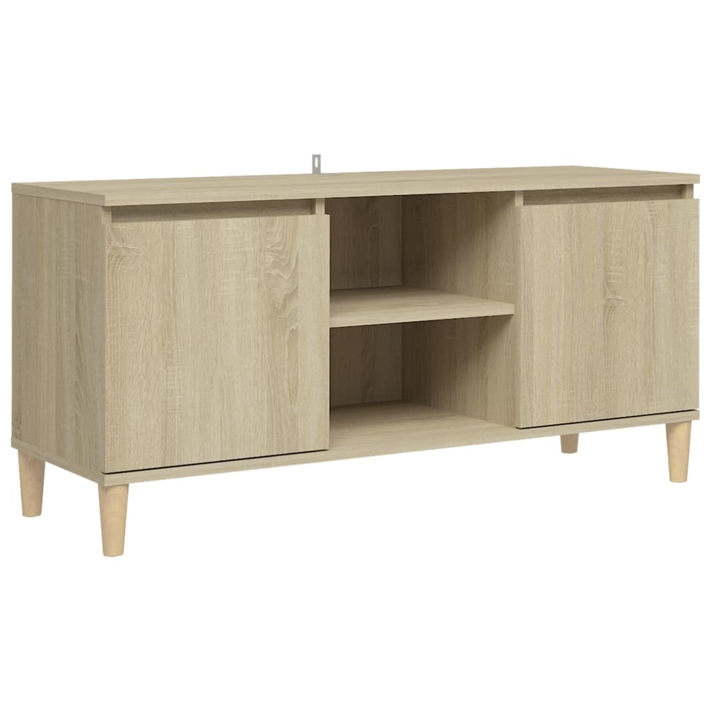Tv-Benk Med Ben I Heltre Sonoma Eik 103,5X35X50 Cm